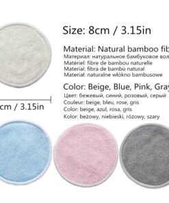 12Pc Reusable Cotton Pads Makeup Remover Pads Washable Round - Image 7