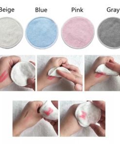 12Pc Reusable Cotton Pads Makeup Remover Pads Washable Round - Image 6