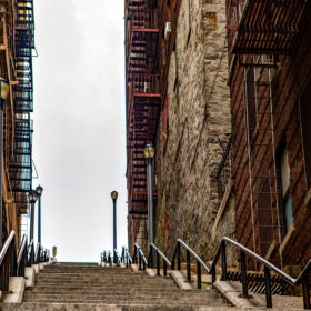The Joker stairs in the Bronx, is the famous neighborhood of New York City in the United States of America.