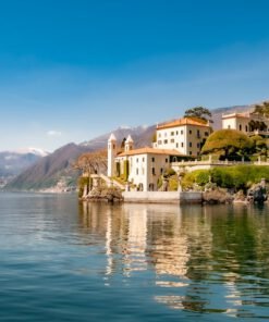 Lake Como Lake Landscape Reflection travel photo